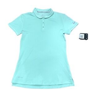 Nike Golf Women's Dri-Fit Short Sleeve Polo Shirt Mint Green Size XS